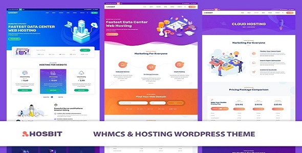 Hosbit – WHMCS & Hosting WordPress Theme